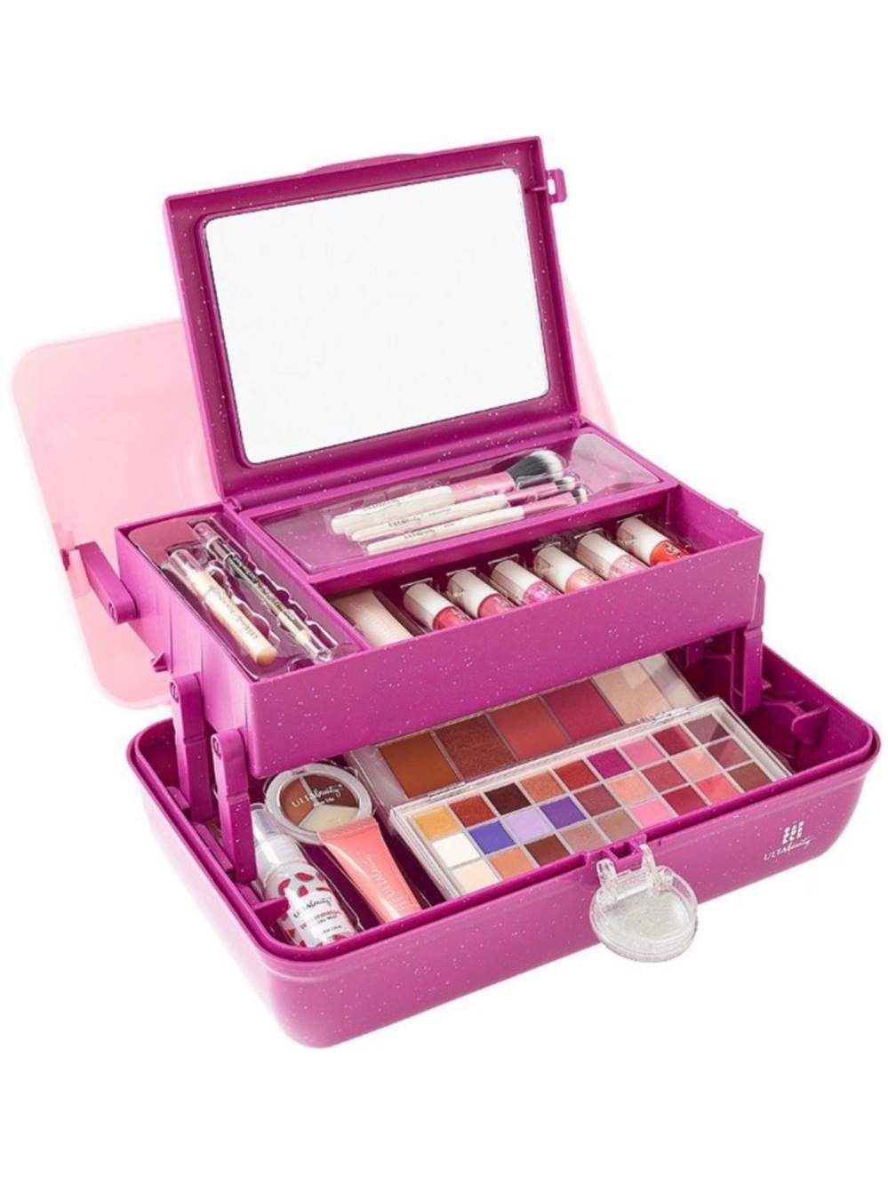 Ulta beauty x caboodles 58 piece beauty box NWT eyeshadow lip gloss